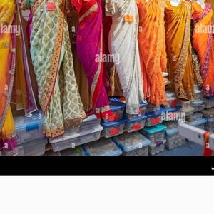 Vibrant Multicolor Sarees Collection Mystery Box Lot